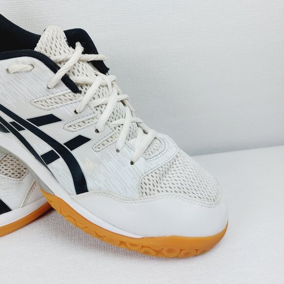 Asics Men\'s Black White Gel-Furtherup Low Top Athletic Volleyball Shoes Sz 11.5 main image 7